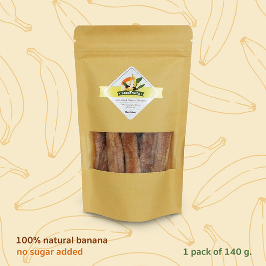 Sun-dried Natural Banana (140 gram)