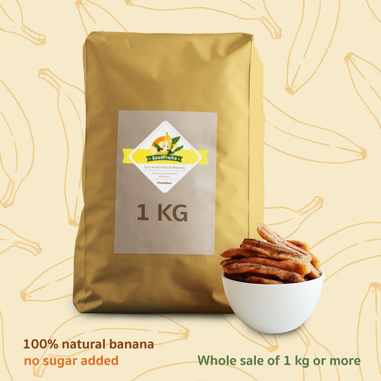 Sun-dried Natural Banana (1 KG)